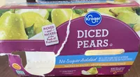 Diced Pears Snack Bowls