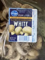 White sliced mushrooms