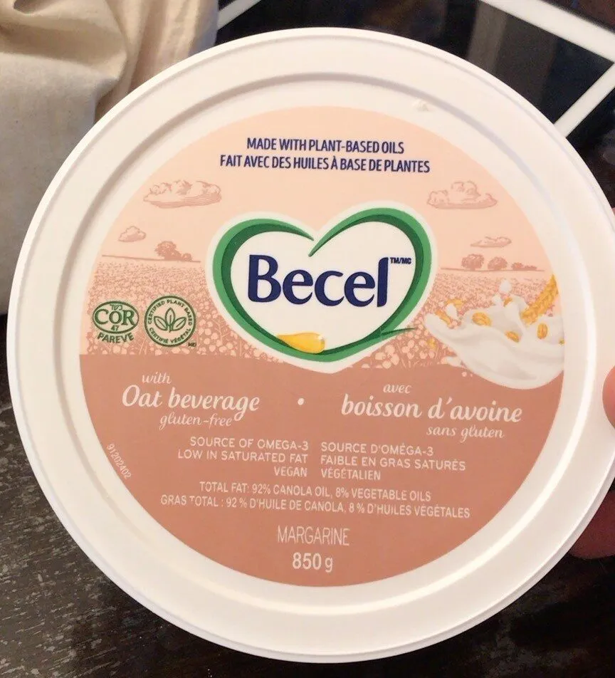 margarine avec boisson d’avoine sans gluten