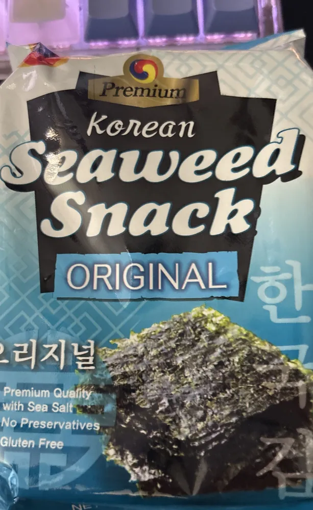 Wel pac original premium korean seaweed snack