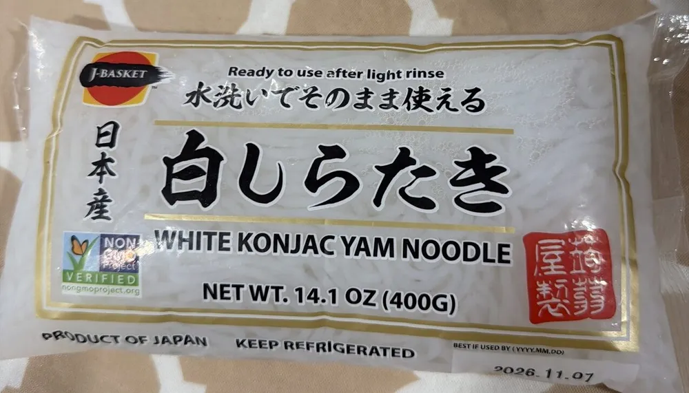 WHITE KONJAC YAM NOODLES