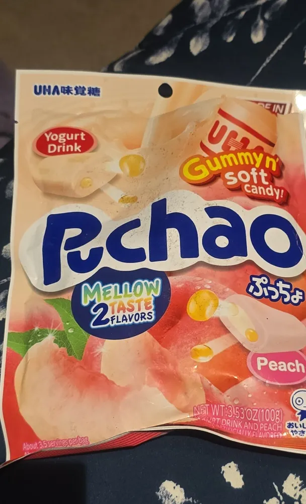 Puchao Peach Yogurt Drink Gummy Soft Candy