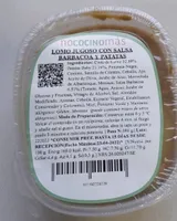 Lomo jugoso con salsa barbacoa y patatas