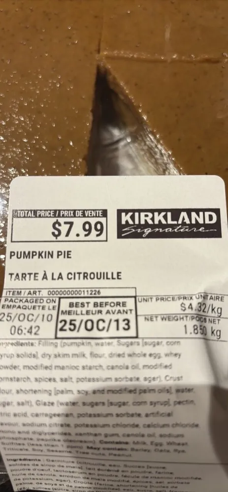 Pumpkin pie