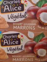 Dessert gourmand marrons végétal
