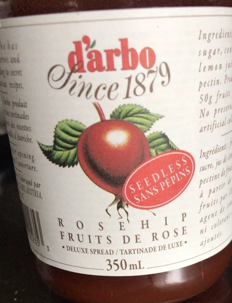 Rosehip Fruits de rose tartinade