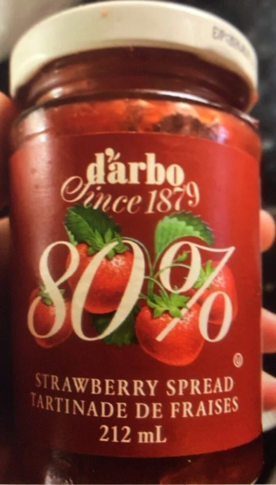 Tartinade de fraises 80%