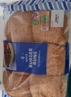 6 white burger buns