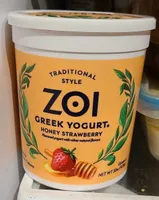 Traditional Style Greek Yogurt Honey Strawberry