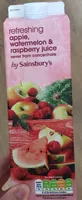 Apple, watermelon and raspberry juice