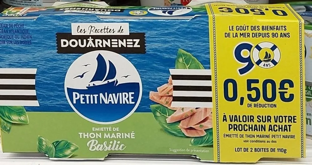 Émietté de thon mariné