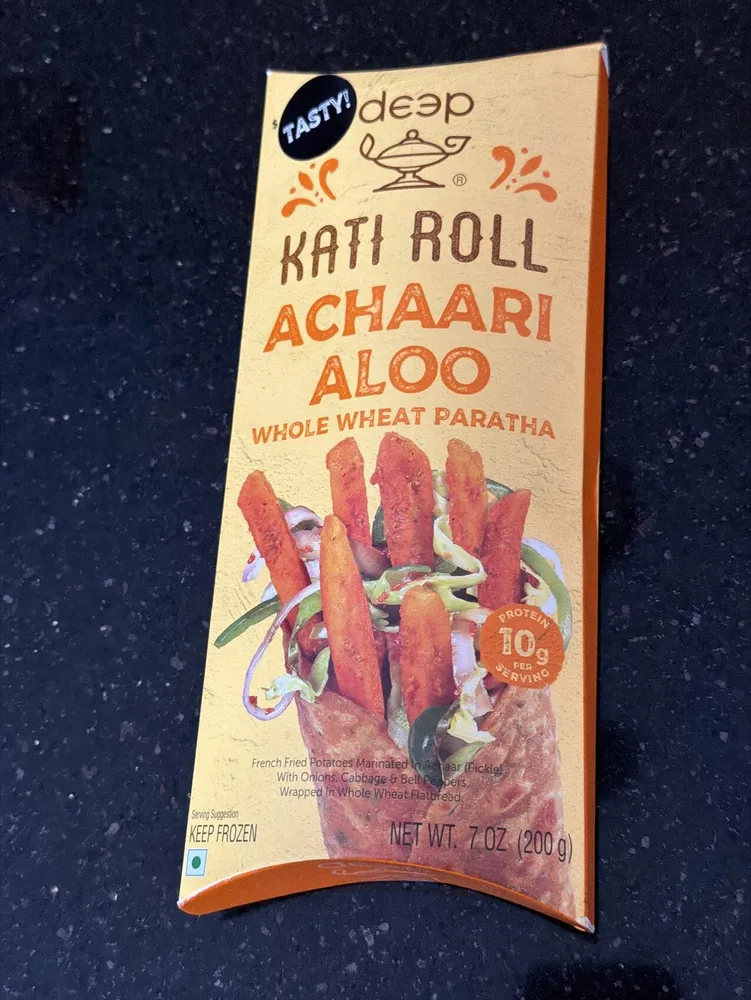 Kati roll achari aloo