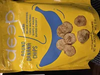 Round banana chips