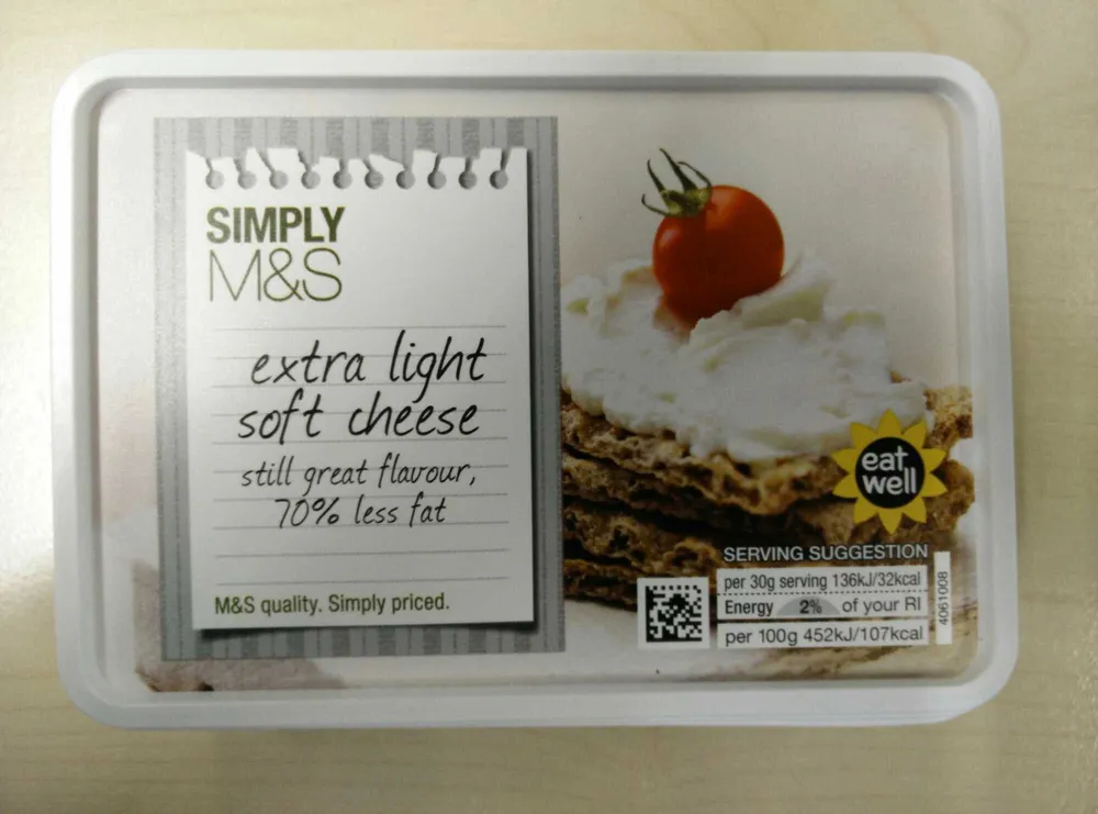 Extra light soft cheese