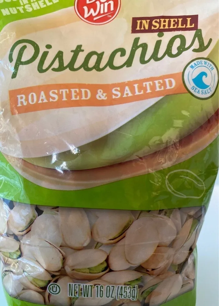Pistachios in shell roasted and salted