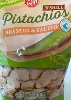 Pistachios in shell roasted and salted