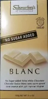chocolat blanc sans sucre ajouté