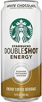 Doubleshot energy white chocolate energy coffee beverage