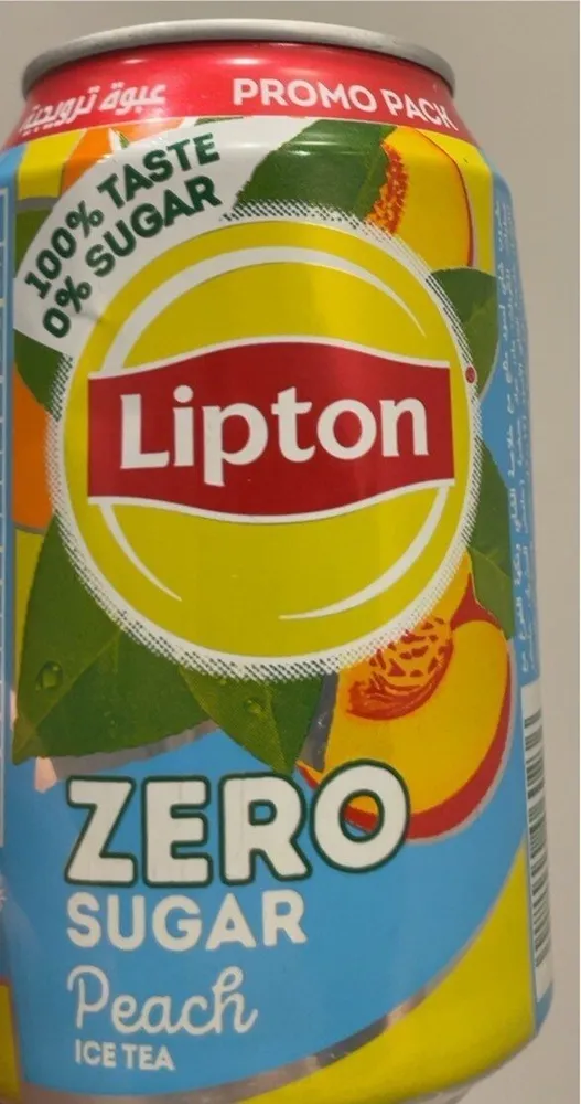 Lipton peach ice tea zero sugar