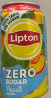 Lipton peach ice tea zero sugar