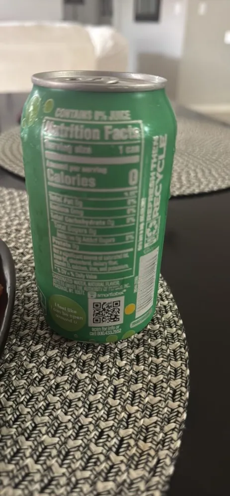 lime sparkling water