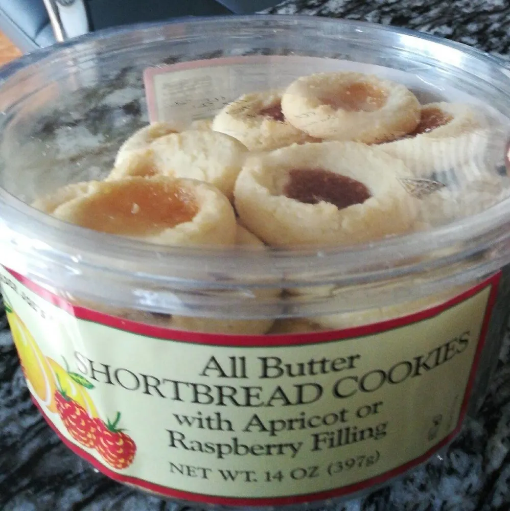 All butter Shortbread Cookies with Apricot or Raspberry Filling