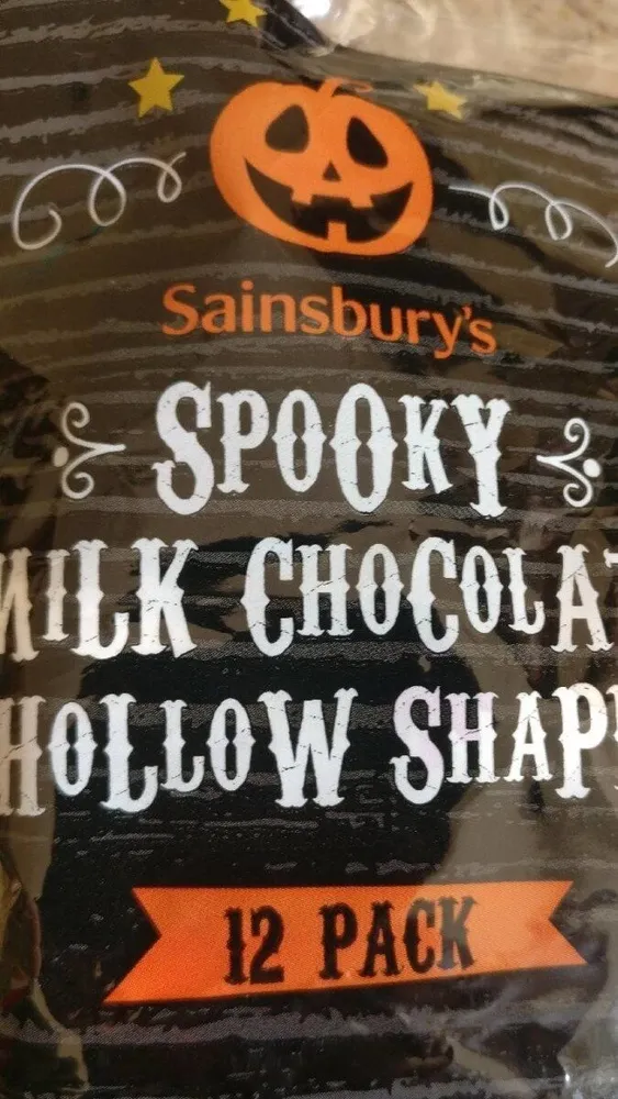 Spooky milk chocolate hollow shapes