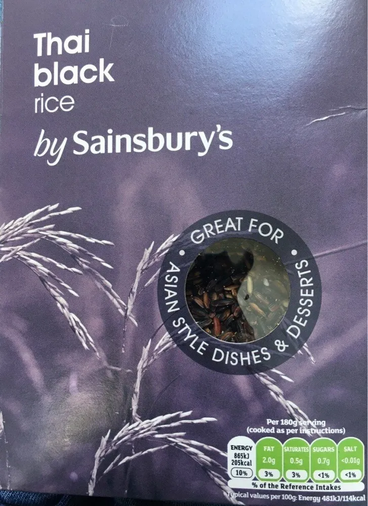Thai black rice