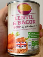 Lentil & bacon soup