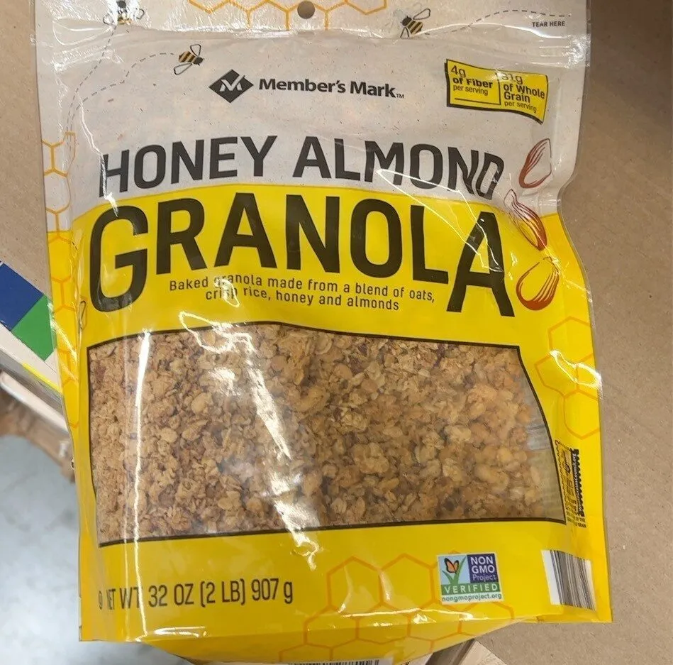 Honey almond granola