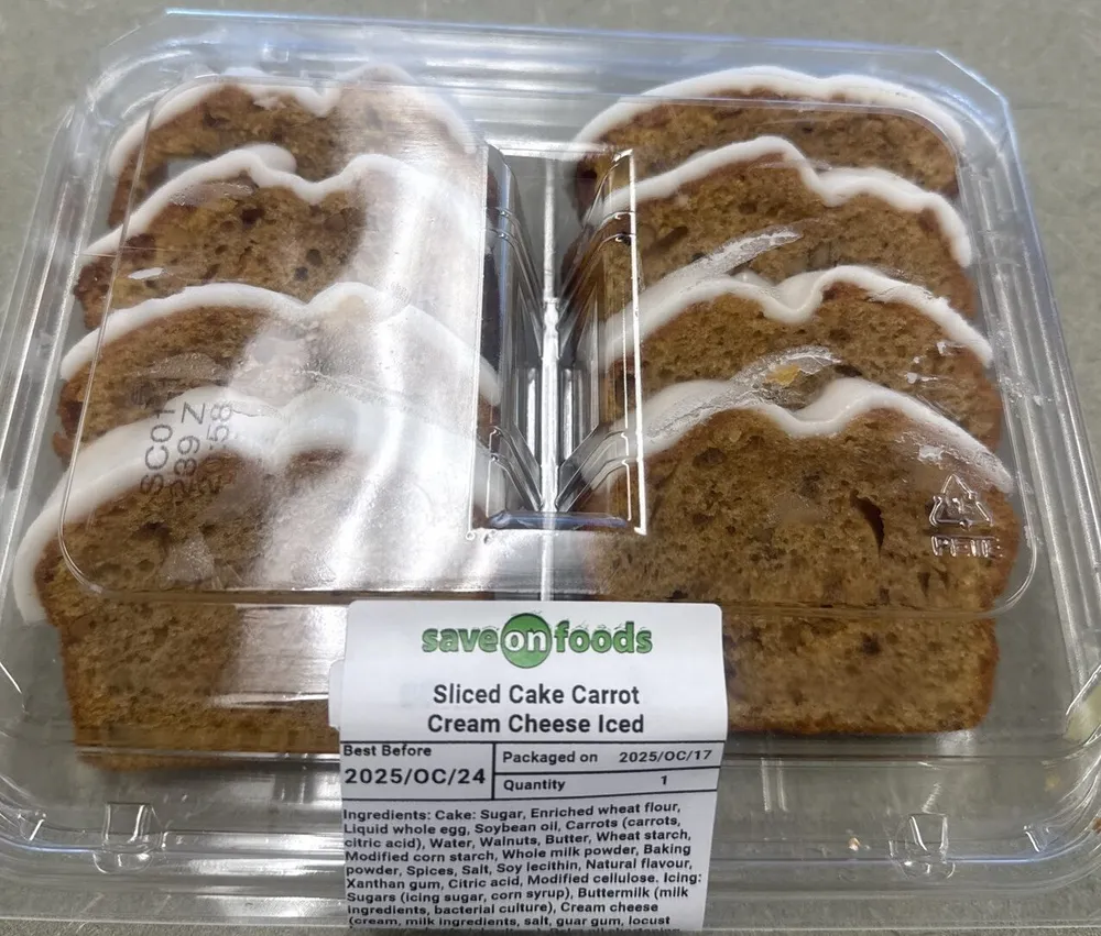 Sliced Cake Carrot Cream Cheese Iced