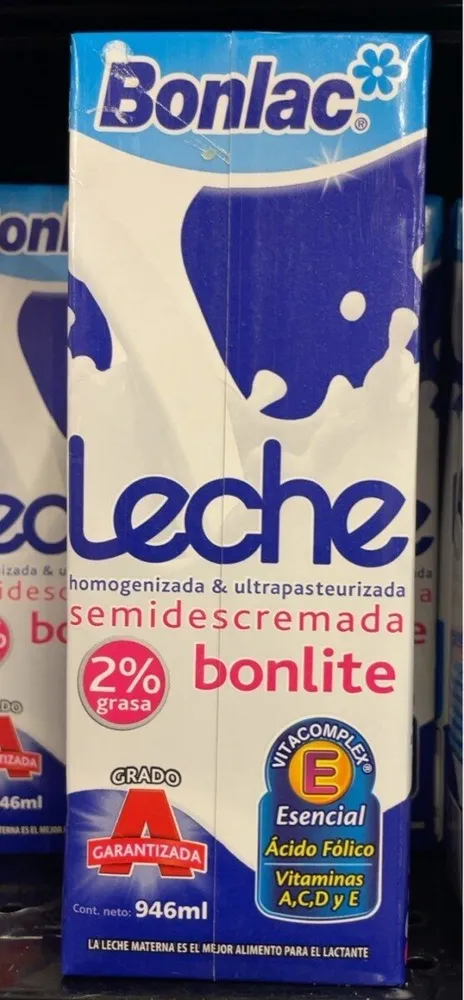 Leche semidescremada