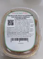 Pechuga de pollo al estragón con patatas y cebolla