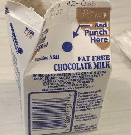 Fat free chocolate milk