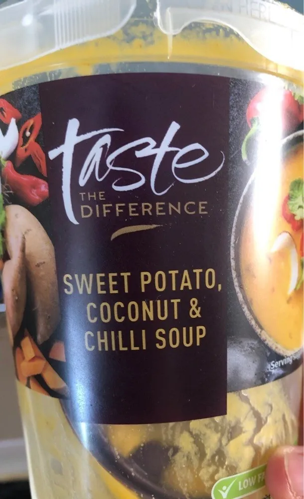 Sweet potato coconut and chilli soup