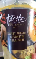 Sweet potato coconut and chilli soup