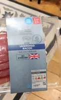 6 unsmoked bacon rashers