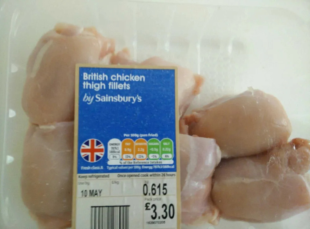 Fresh food tesco skinless chicken thigh fillets