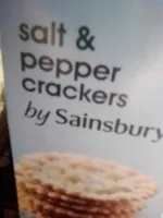 black pepper and sea salt crackers