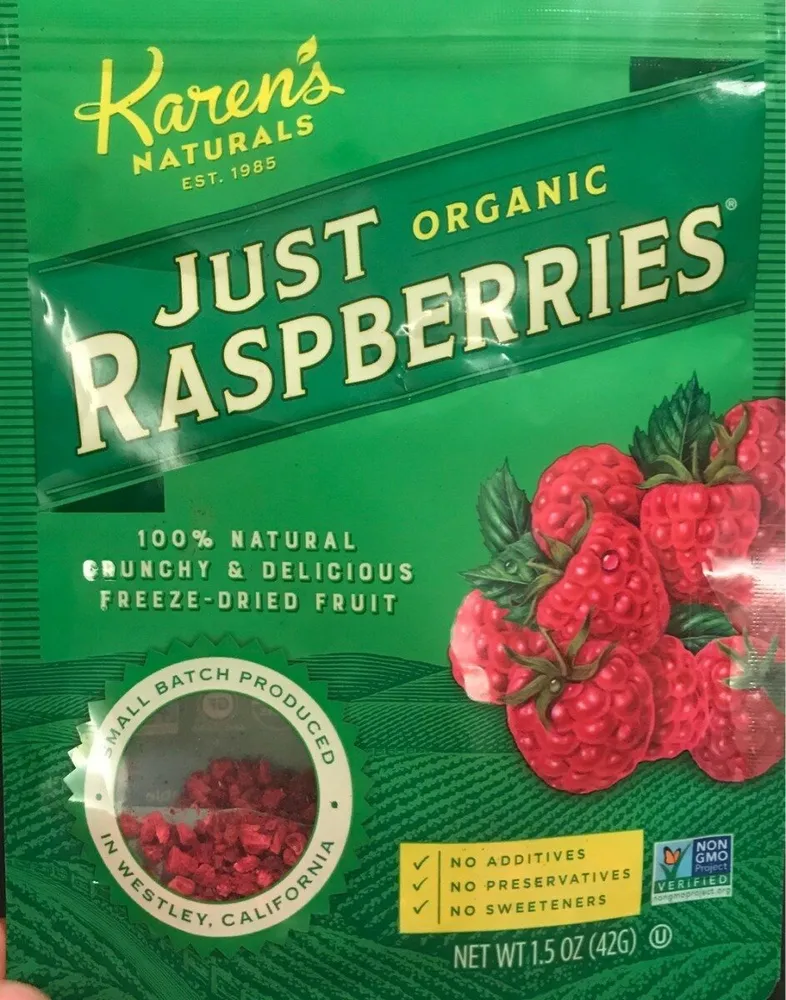 Organic Just Raspberries