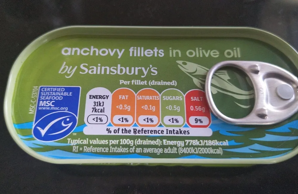 Anchovy Fillets in Olive Oil
