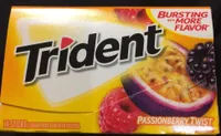 Trident gum passionberry twist sugar free1x14 pc