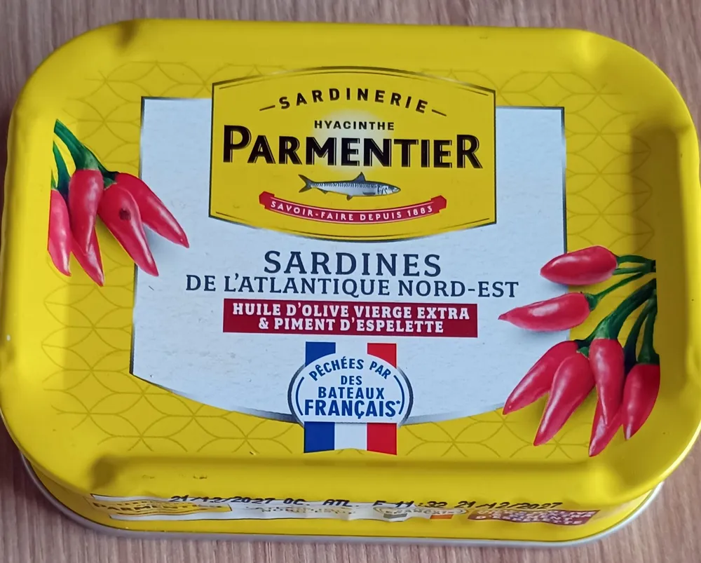 Sardines Huile d'olive extra vierge & Piment d'Espelette
