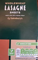Wholewheat Lasagne Sheets