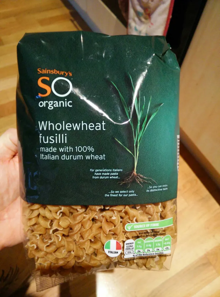 Wholewheat fusilli