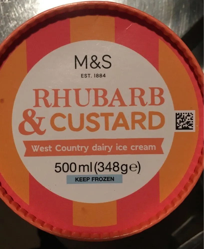 Rhubarb & Custard west country dairy ice cream