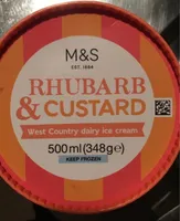 Rhubarb & Custard west country dairy ice cream