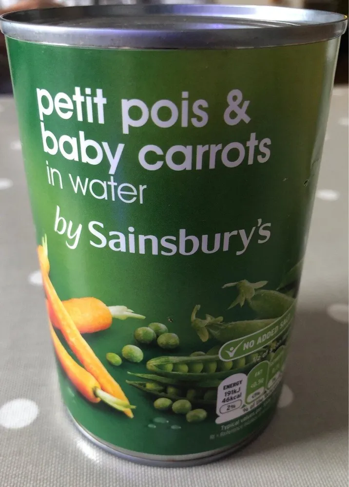 Petit pois & baby carrots