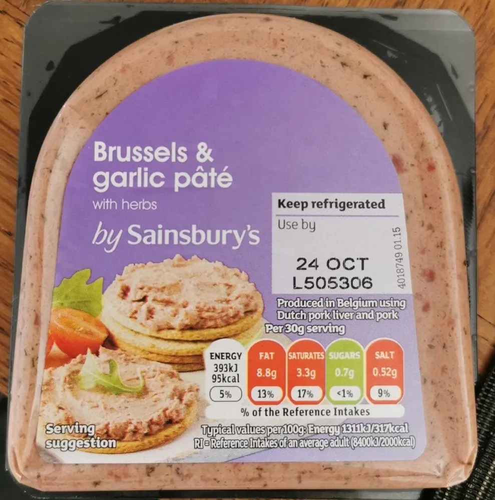 Brussels & garlic pâté