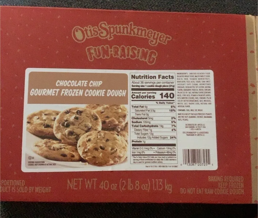 Otisspunkmeyer Chocolate Chip Cookie Dough